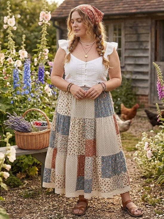 aerie Tops - White Ruffle Smocked Crop Seersucker Button Down Top XL NWT Milkmaid Cottagecore